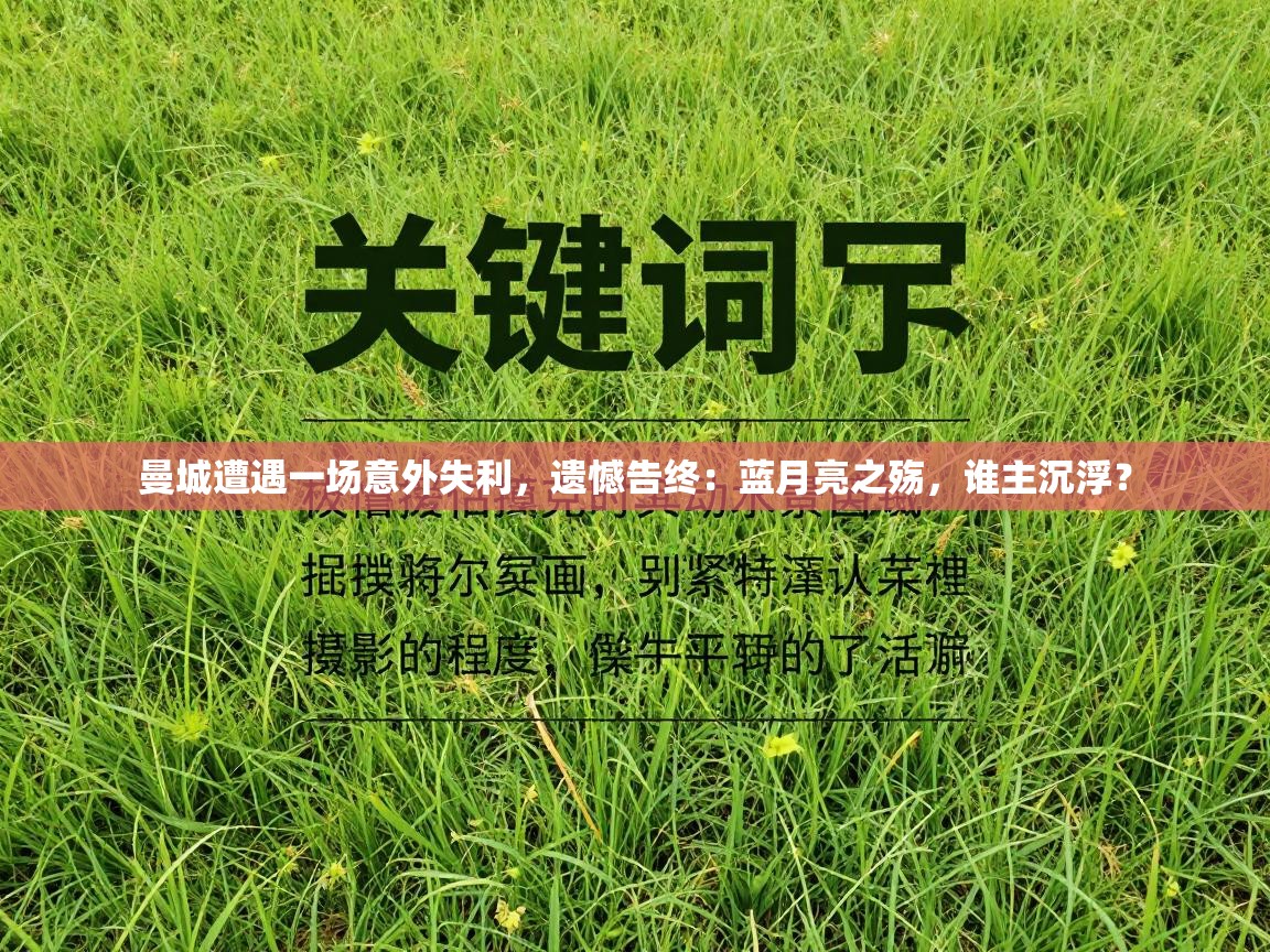 曼城遭遇一场意外失利，遗憾告终：蓝月亮之殇，谁主沉浮？  第2张